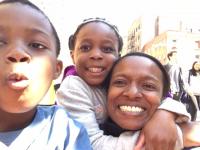 Cynthia Gyamfi-Bannerman, MD and her two children